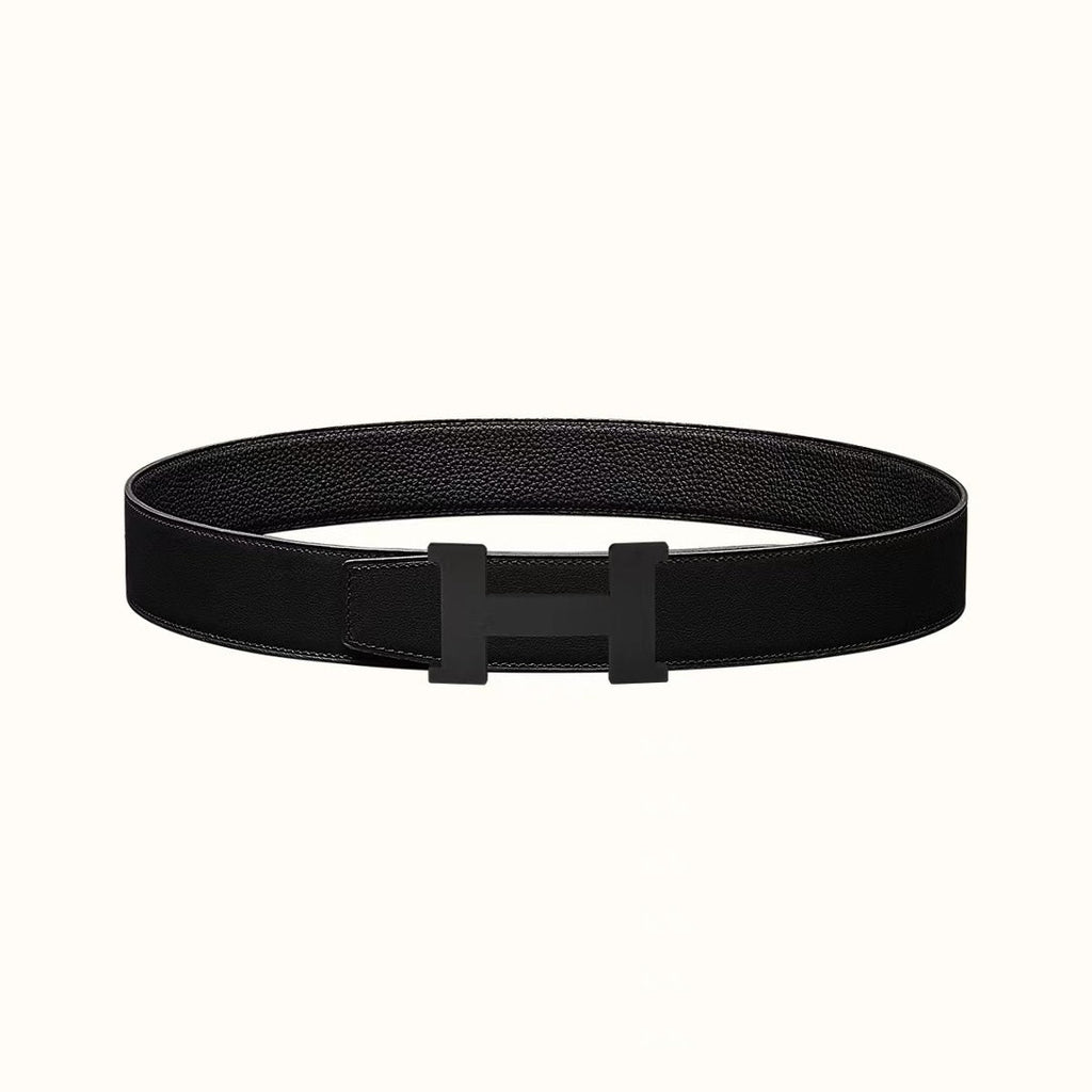 HERMES CONSTANCE BELT BUCKLE & REVERSIBLE BLACK LEATHER STRAP 38MM