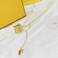 FF GOLD DIAMOND NECKLACE