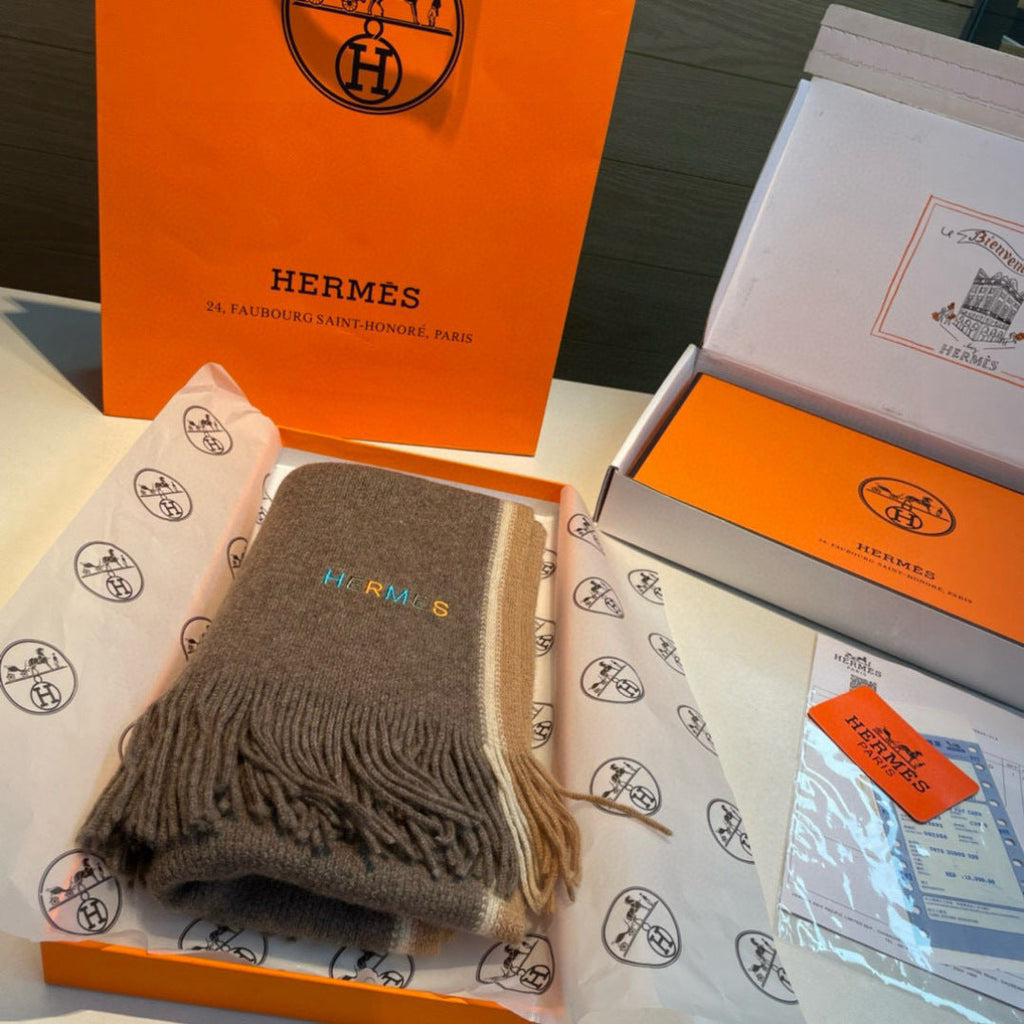 HERMES HERMES 25S SCARF 180 IN CASERE 989876