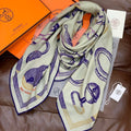 HERMES HERMES 25S SCARF 137 IN SILK CASERE 991688