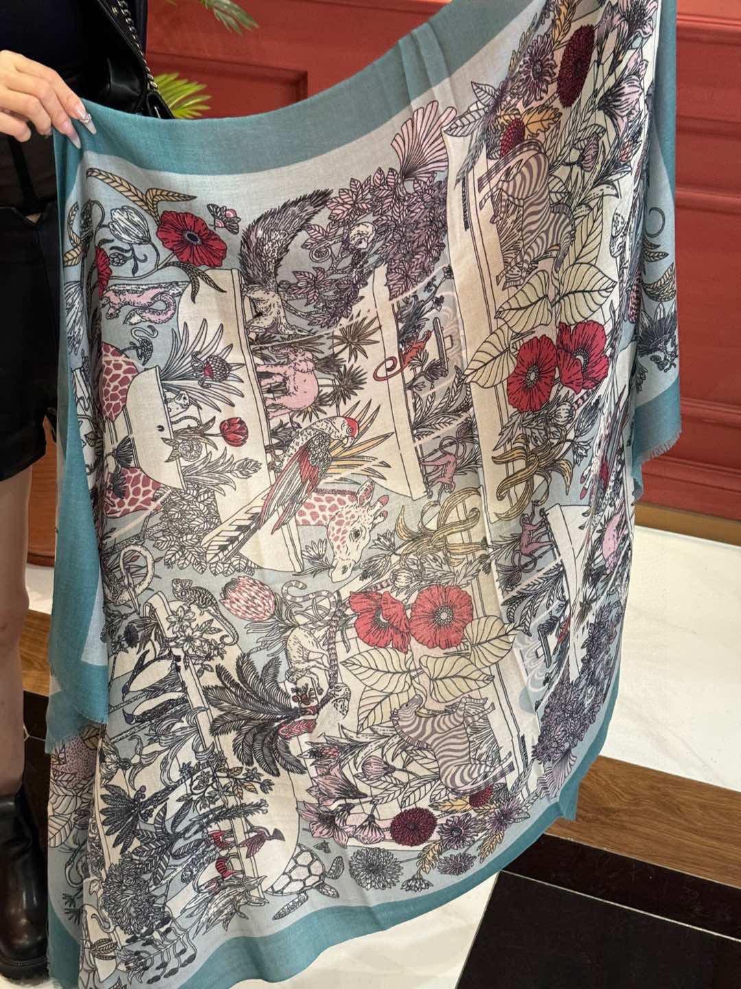 HERMES HERMES 25S SCARF 200 IN CASERE SILK 732071