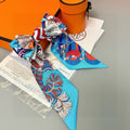 HERMES HERMES 25S SILK NECKERCHIEF 86 IN SILK 714348