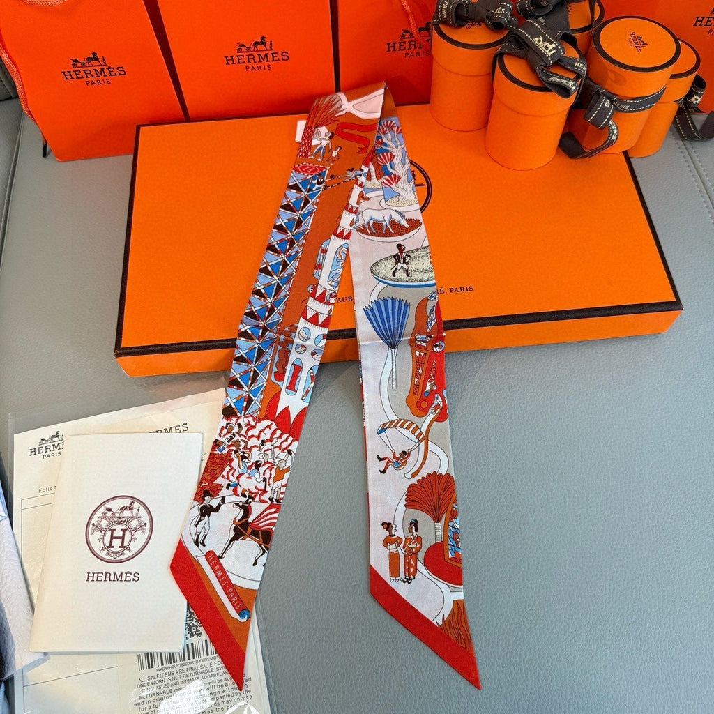 HERMES HERMES 25S SCARF 86 IN SILK 853142