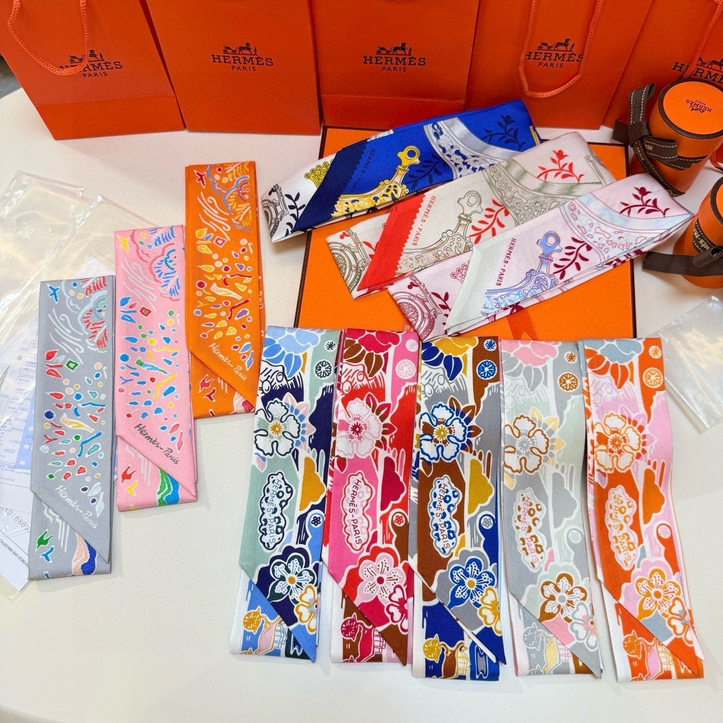 HERMES HERMES 25S SCARF 90 IN SILK 854957