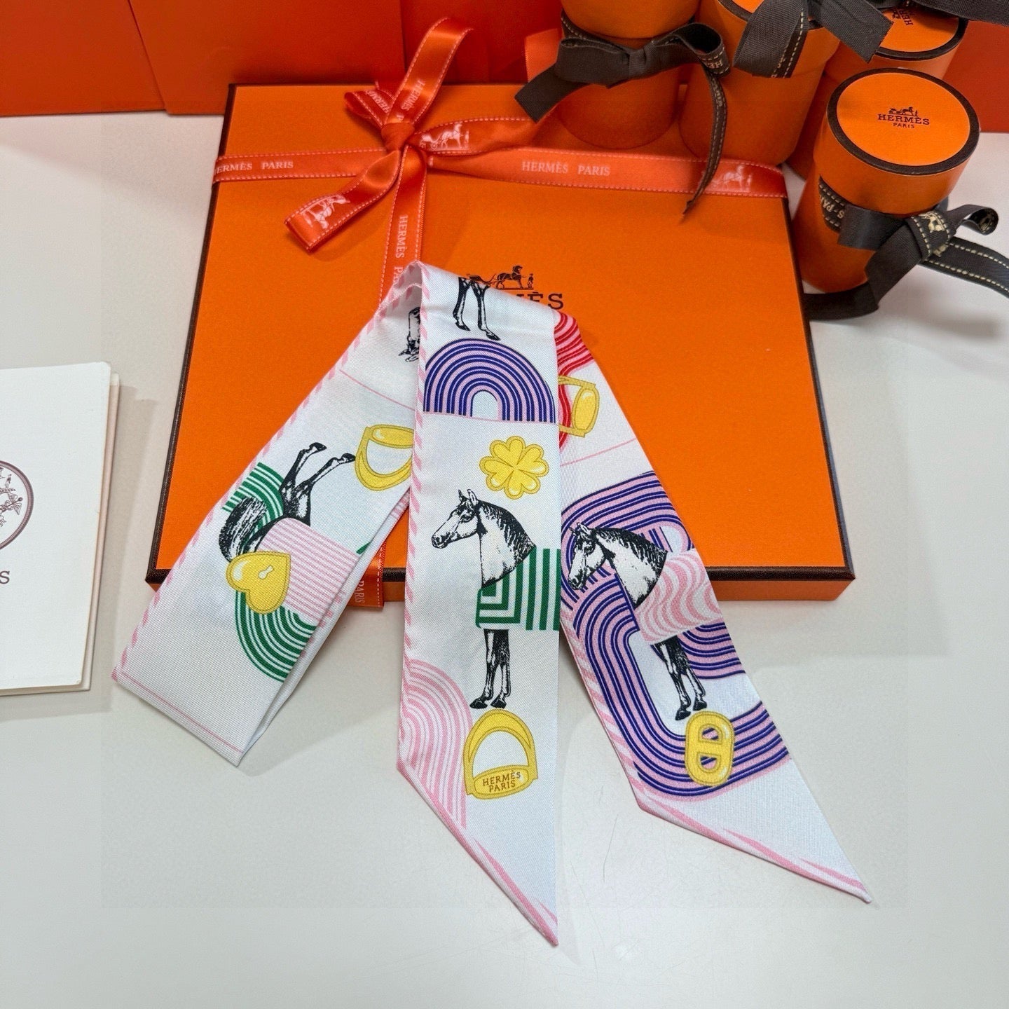 HERMES HERMES 25S SCARF TWILLY 86 IN SILK 987341