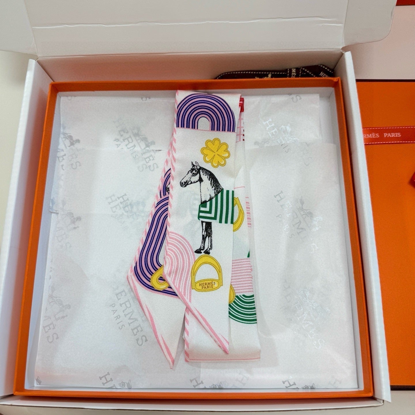 HERMES HERMES 25S SCARF TWILLY 86 IN SILK 987341