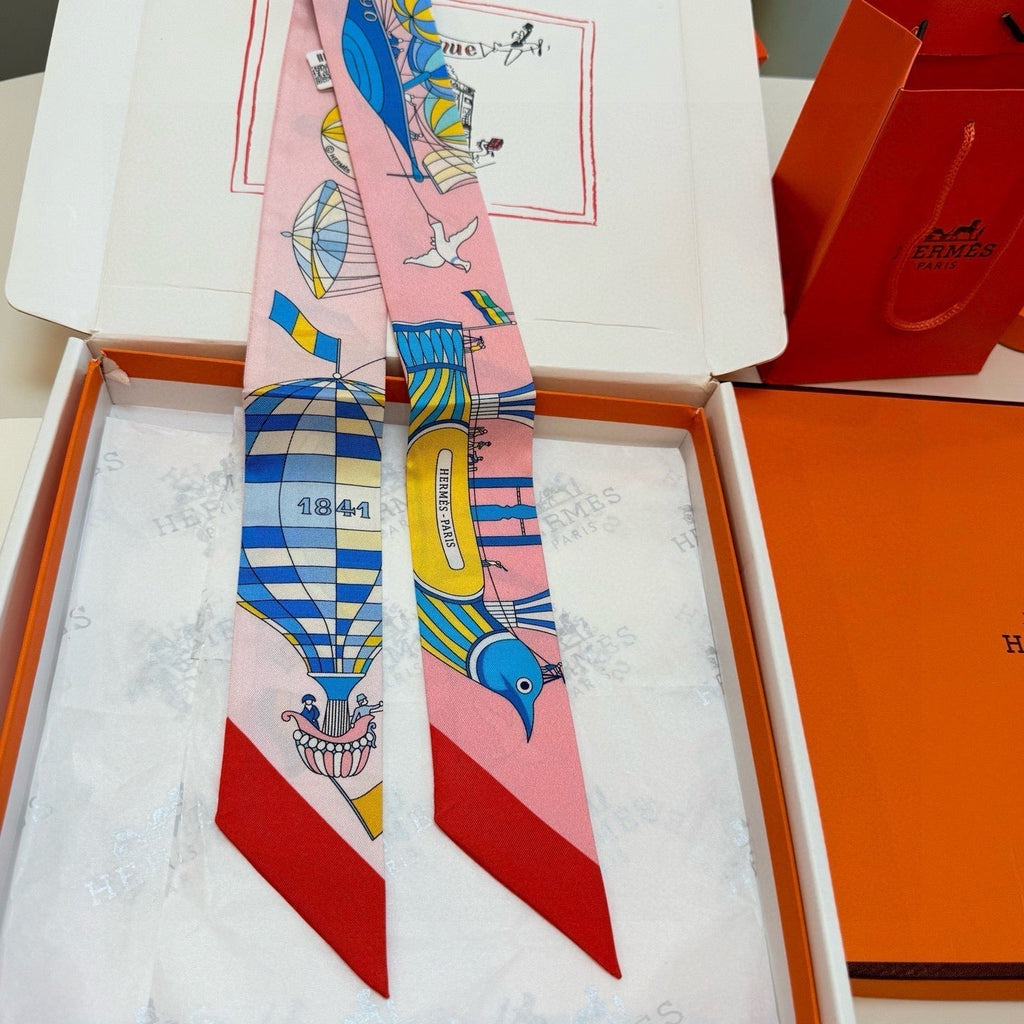 HERMES HERMES 25S NECKERCHIEF 86 IN SILK 991548