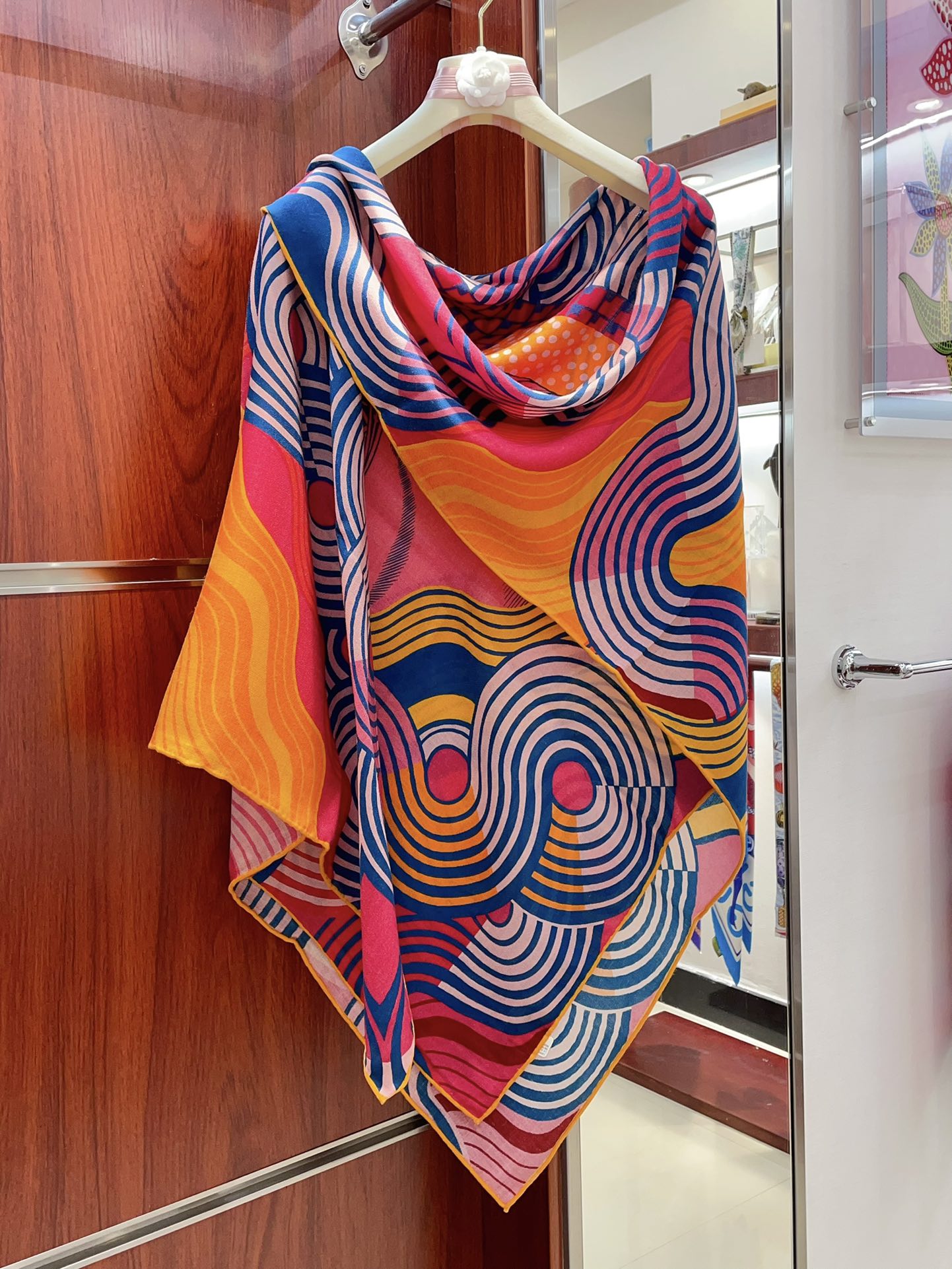 HERMES SCARF 140 CM COLORFUL 388171