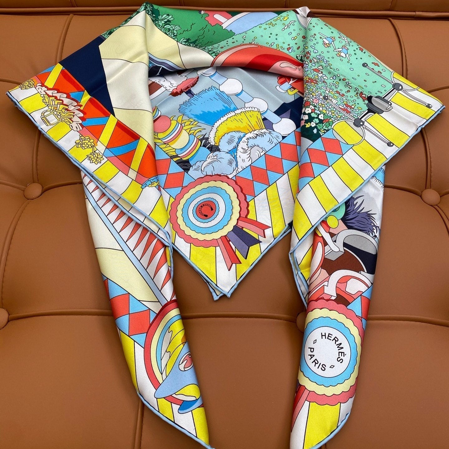 HERMES HERMES 25S SCARF 90 IN SILK 718487