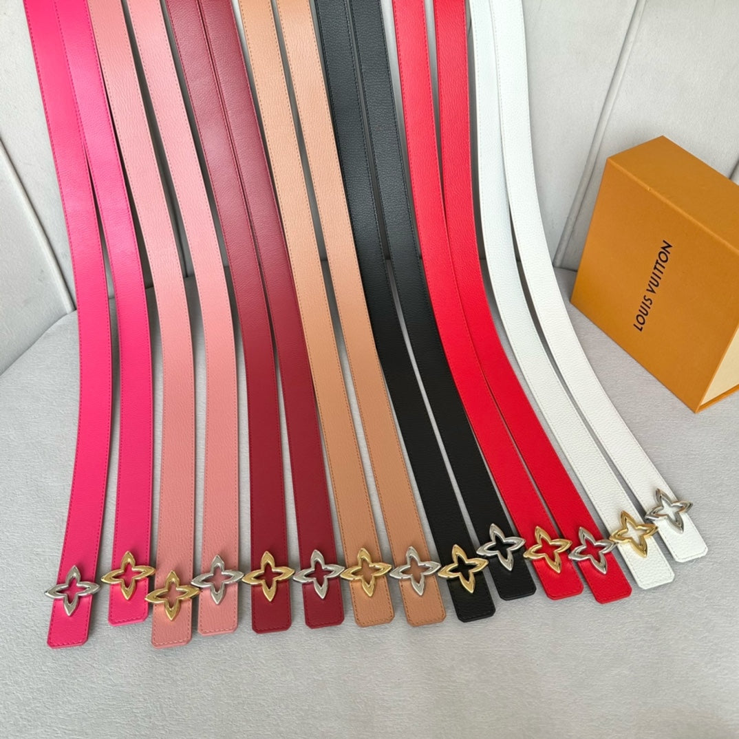 LOUIS VUITTON LV Flowergram 30mm Reversible Belt Gold Buckle Burgundy Brown Leather