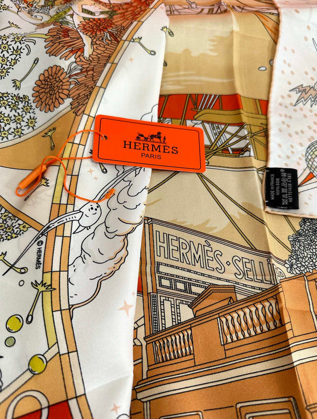 HERMES HERMES 25S SCARF 90 IN SILK 730533
