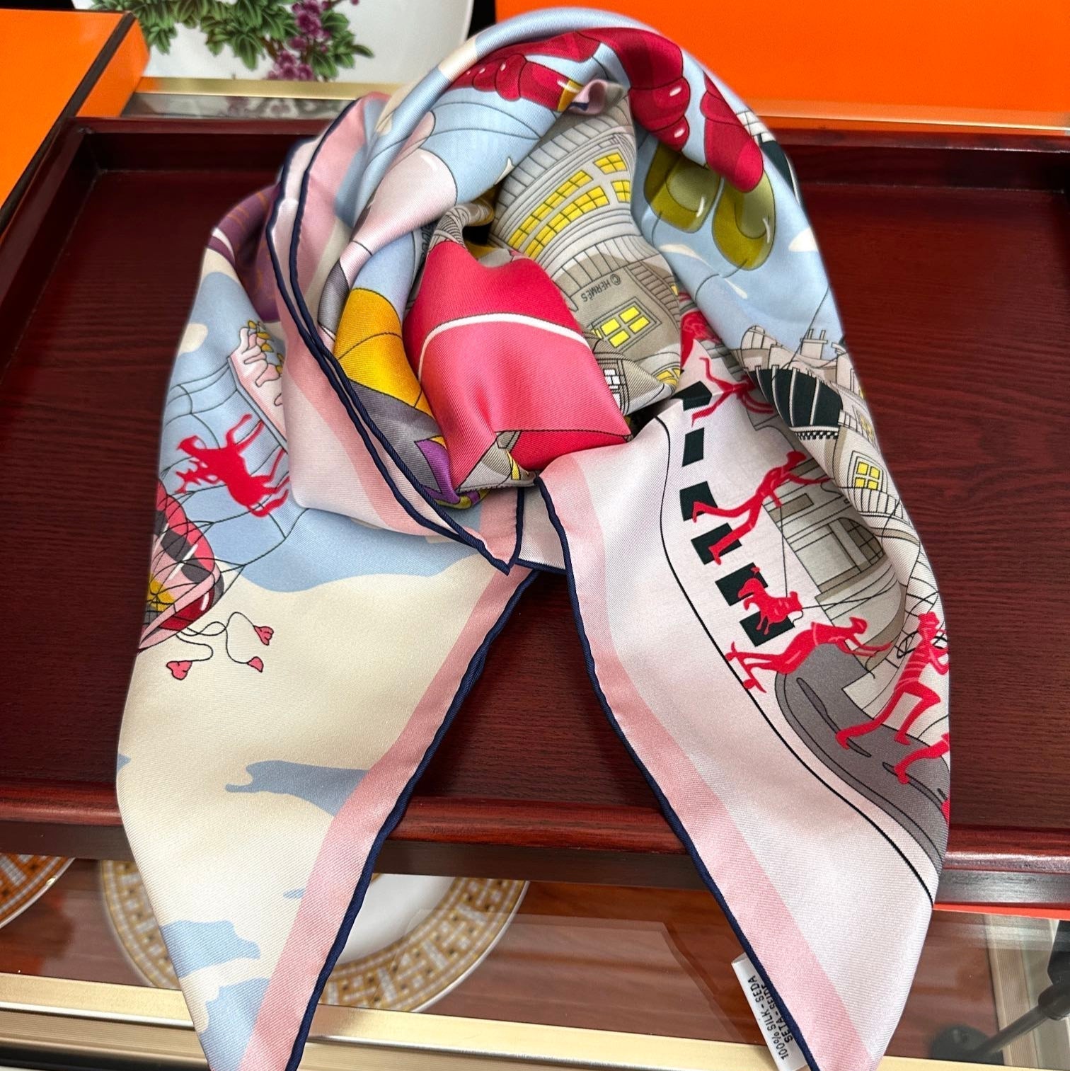HERMES HERMES 25S SCARF 90 IN SILK 730548