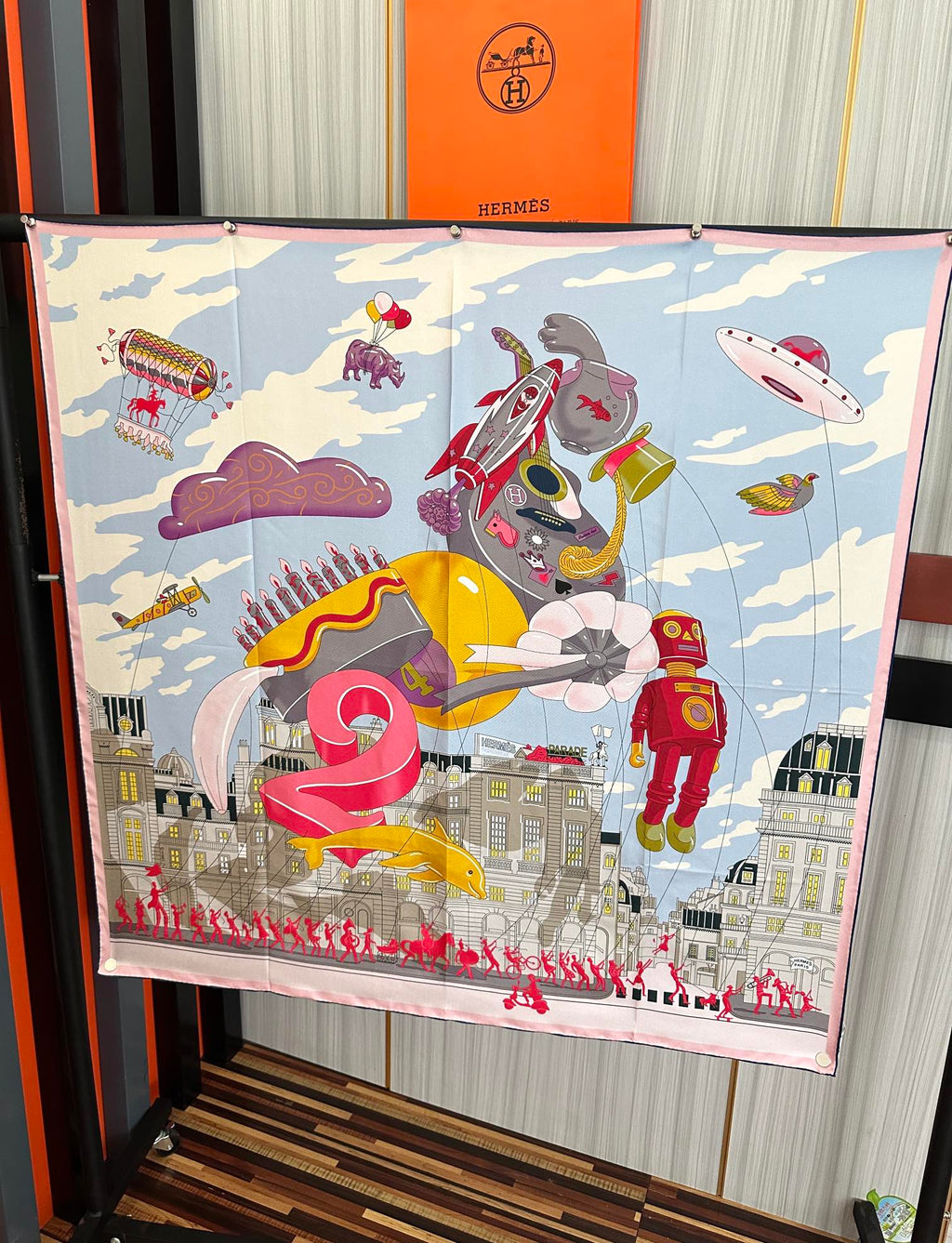 HERMES HERMES 25S SCARF 90 IN SILK 730548