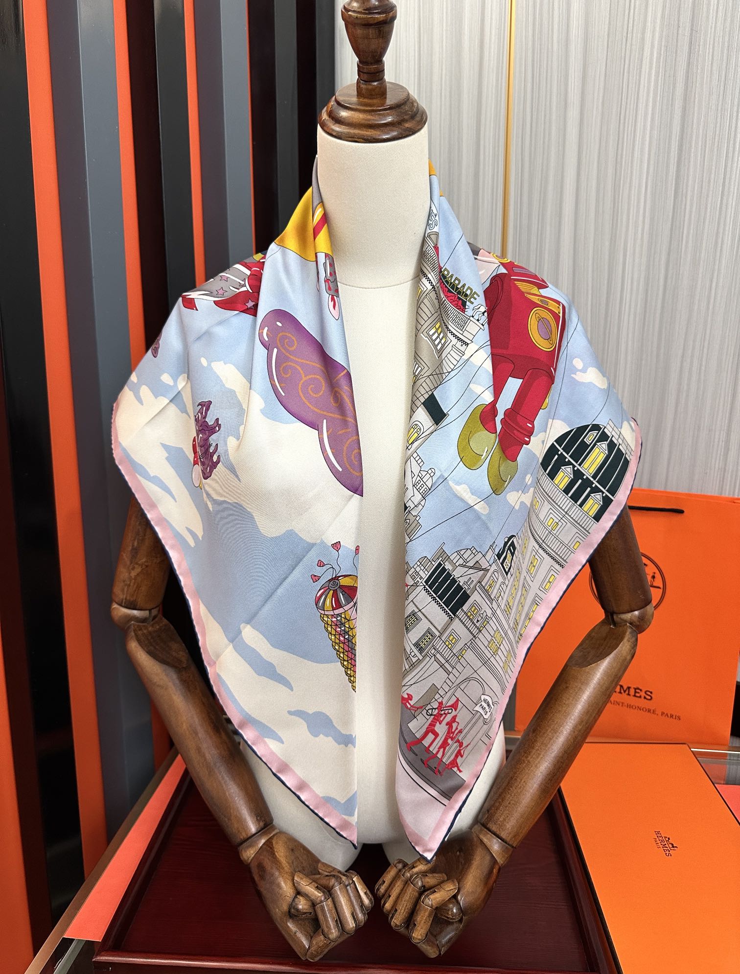 HERMES HERMES 25S SCARF 90 IN SILK 730548