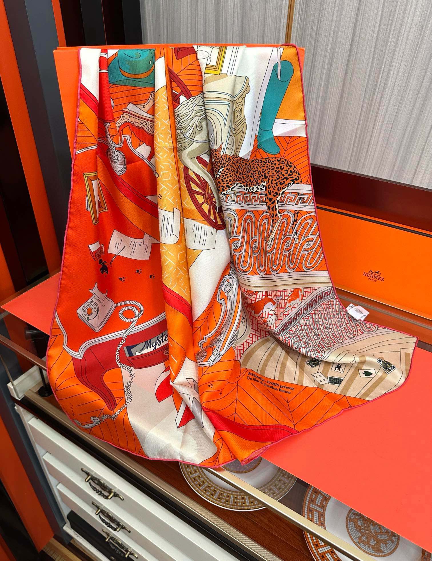 HERMES HERMES 25S SCARF 90 IN SILK 733848