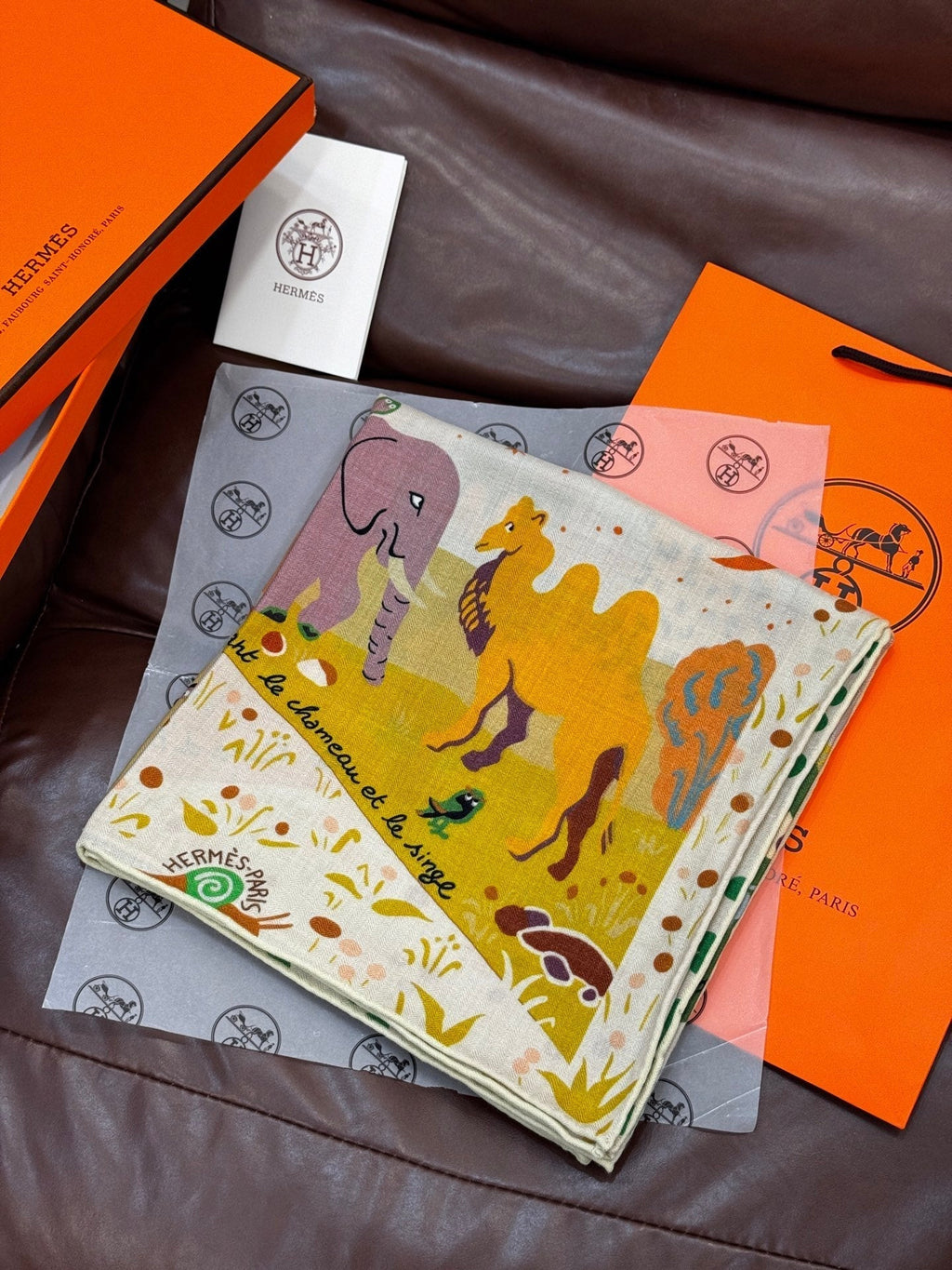 HERMES HERMES 25S SCARF 140 IN SILK 733913