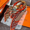 HERMES HERMES 25S SCARF 140 IN SILK TWILL 733918
