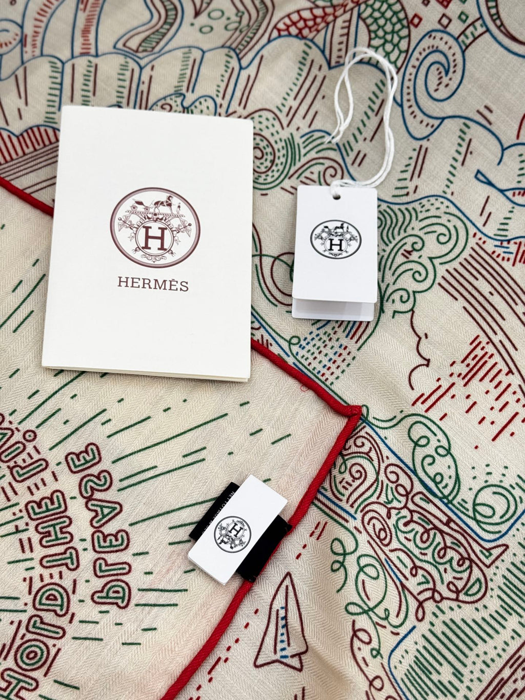HERMES HERMES 25S SCARF 135 IN SILK 854787
