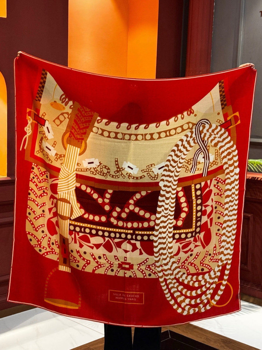 HERMES HERMES 25S SCARF 140 IN SILK 854764