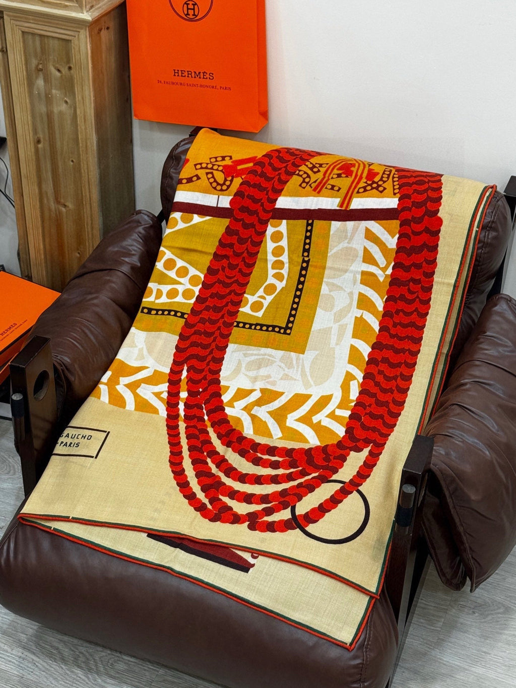 HERMES HERMES 25S SCARF 140 IN SILK 854767