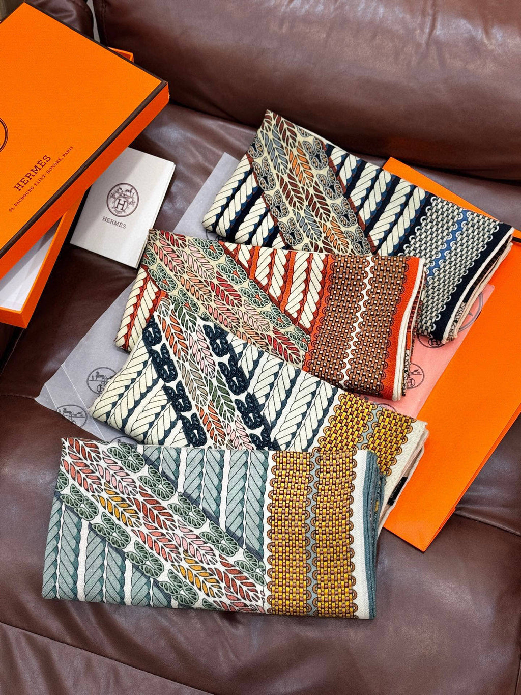 HERMES HERMES 25S SCARF 140 IN SILK 854806