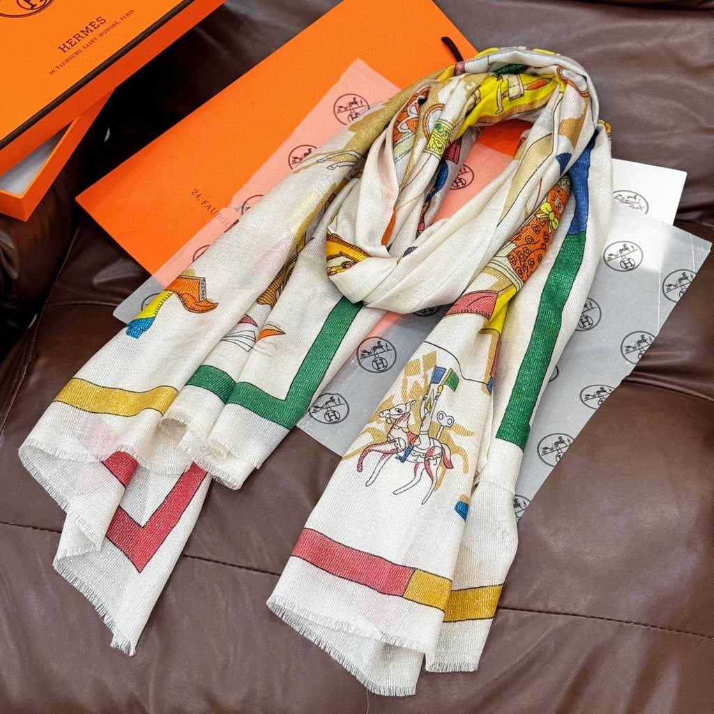 HERMES HERMES 25S SCARF 200 IN SILK 856443