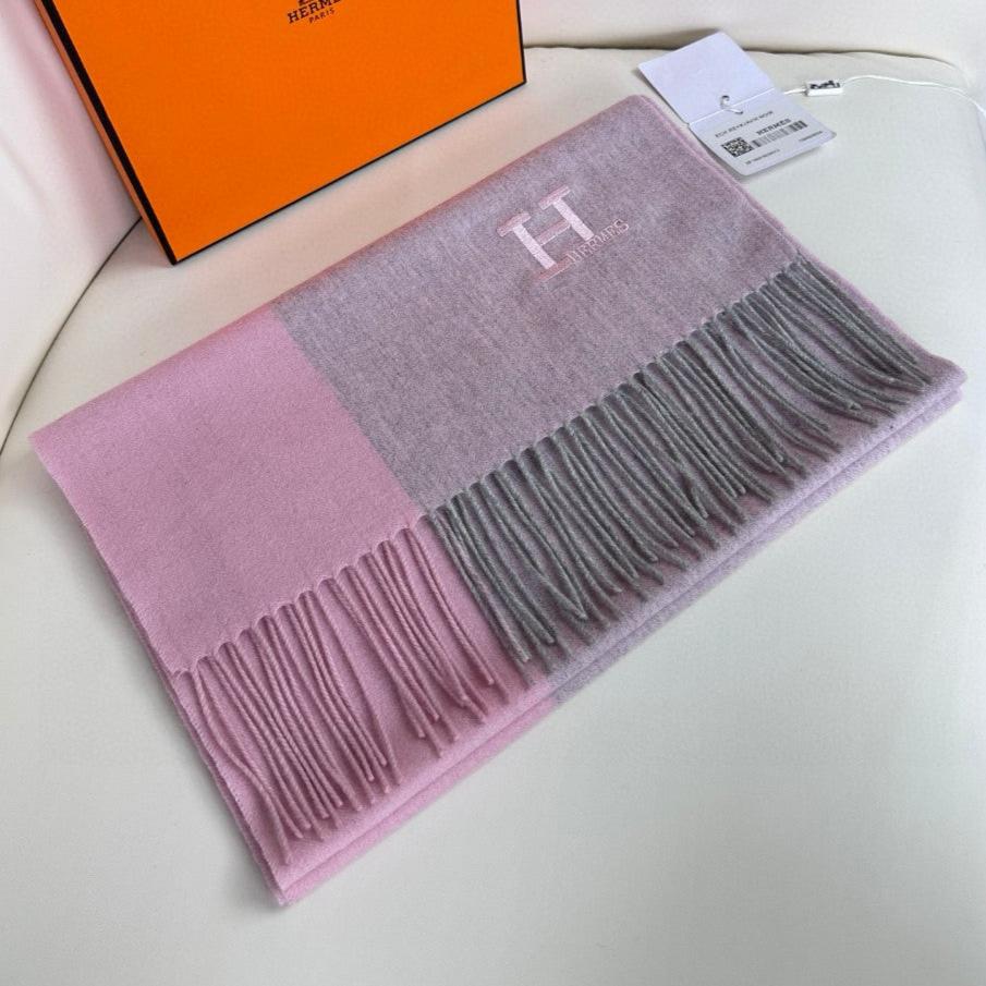 HERMES SCRAF 190 CM IN PINK CASERE