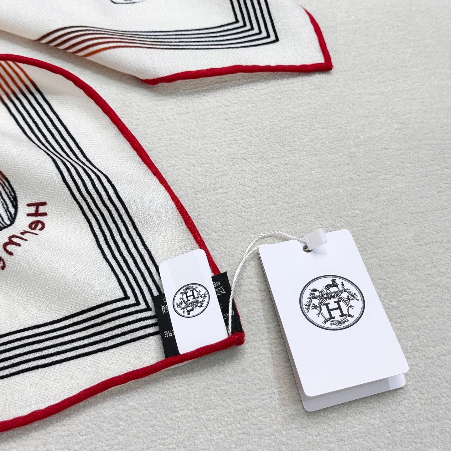 HERMES HERMES 25S SCARF 135 IN CASERE SILK 854592