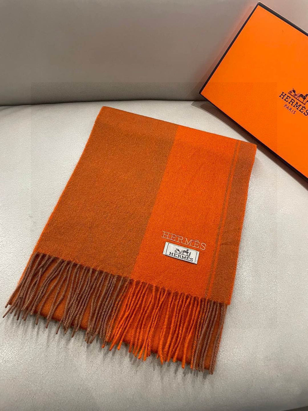 HERMES HERMES 25S SCARF 180 IN CASERE 989576